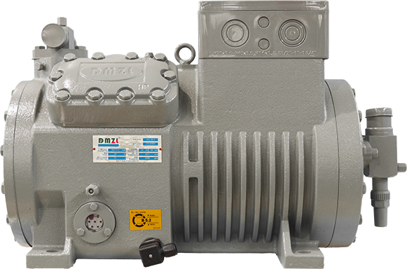 China DMZL Semi Hermetic Piston Compressor 4 Cylinder အပူချိန် အလယ်အလတ် အပူချိန် 8-20HP